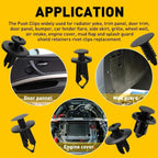 190pcs Car Retainer Clips 6 Size Plastic Fasteners Kit Auto Trim Panel Clip Mixed Car Body Bumper Rivet Set