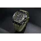 TSAR BOMBA Watch for Men Luxury Brand Tonneau Design Waterproof Clock Stainless Steel Wristwatch Fashion Rectangle Mens Watch