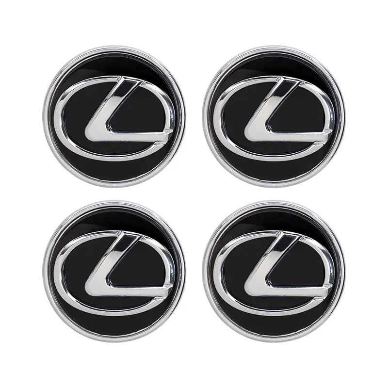 4pcs 62mm Car Wheel Center Hub Cap Rim Dustproof Cover Emblem For Lexus IS250 LX470 GX470 RX330 NX300 NX Ct200h IS200 UX250h UX