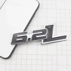 3D Metal 6.2L Logo Car Rear Boot Trunk Emblem Badge Sticker For Ford Raptor F150 Hummer H2 Chevrolet C7 Camaro Dodge Challenger