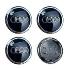 4pcs For Audi Q3 Q4 Q5 Q7 S3 S4 S5 S6 S7 TT A1 A2 A3 A4 A5 A6 A7 Q2 60mm 61mm 68mm 69mm Car Wheel Center Cap Hub Covers Badge