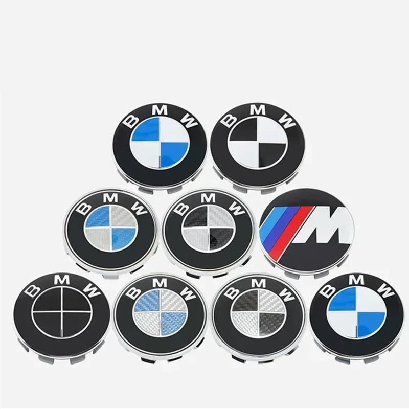 4Pc 56mm 68mm BMW Emblem For b-BMW Wheel Hub Caps For BMW 3 Series 5 Series E60 E90 F10 F30 E46 E39 X5 E53 E70 E38 Z4
