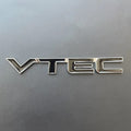 3D Metal Logo VTEC Emblem Letters Car Fender Badge Trunk Decal For Honda Civic Accord CB400 Odyssey CRV VTEC Sticker Accessories