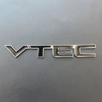3D Metal Logo VTEC Emblem Letters Car Fender Badge Trunk Decal For Honda Civic Accord CB400 Odyssey CRV VTEC Sticker Accessories
