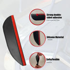 Protector de Lluvia Universal de Fibra de Carbono para Espejo Retrovisor de Coche, 2 Piezas, Cubiertas para Espejos Laterales, Deflectores de Cejas