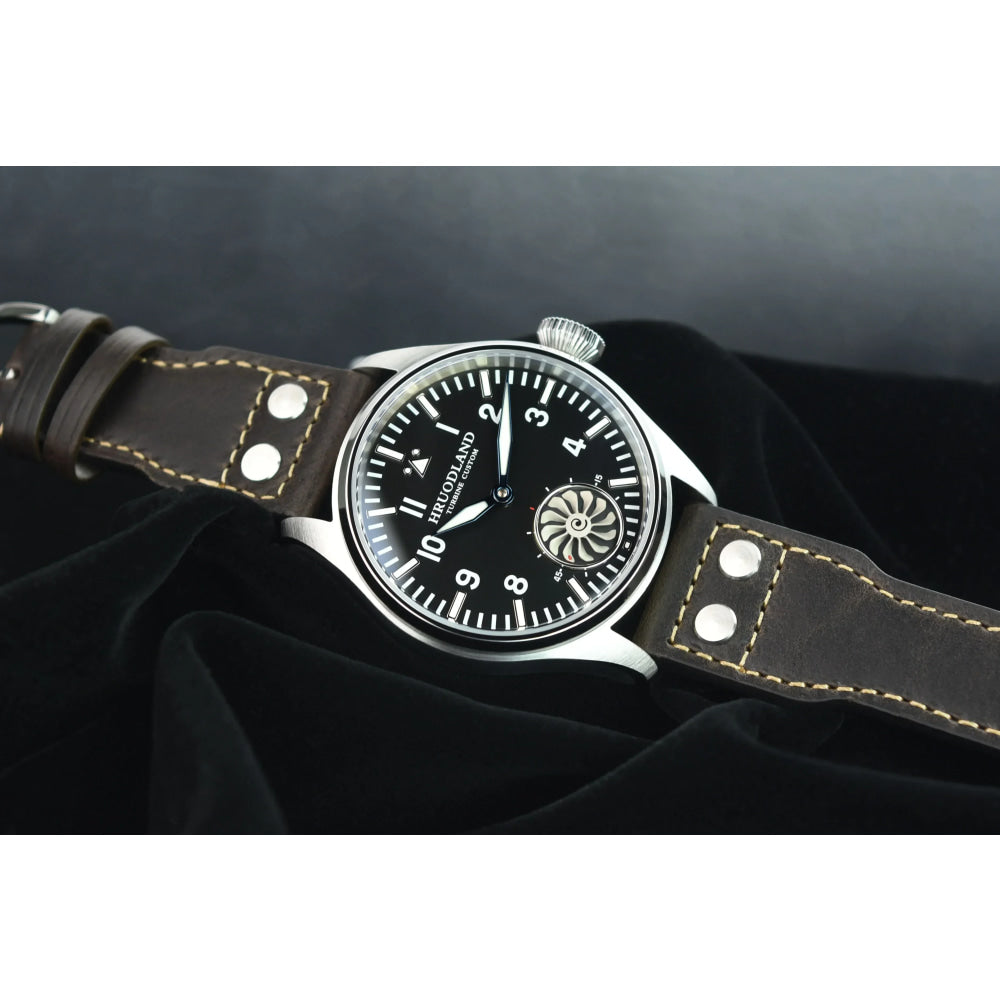 HRUODLAND Pilot Watch for Men BGW-9 Luminous Mechanical Wristwatch 316L Stainless Steel Sapphire Glass 10ATM Waterproof F016