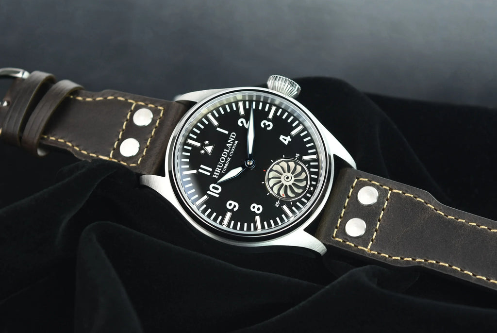 HRUODLAND Pilot Watch for Men BGW-9 Luminous Mechanical Wristwatch 316L Stainless Steel Sapphire Glass 10ATM Waterproof F016