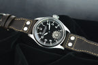 HRUODLAND Pilot Watch for Men BGW-9 Luminous Mechanical Wristwatch 316L Stainless Steel Sapphire Glass 10ATM Waterproof F016