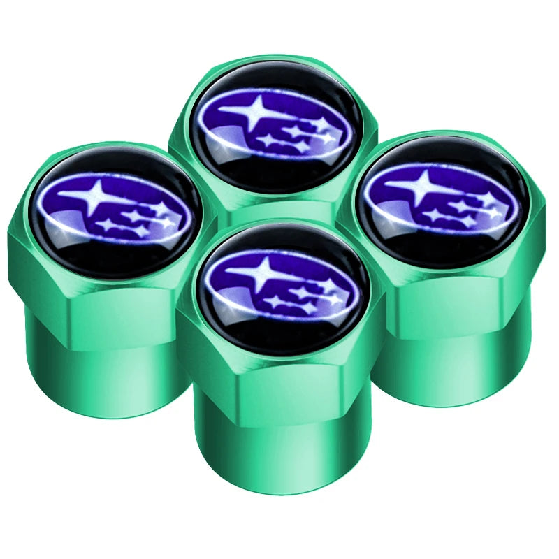 wheel tire Valve Cap Car+accessories Alloy For Subaru WRX STI Tribeca Crosstrek XV Forester BRZ Impreza Smart Outback stickers