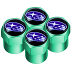 wheel tire Valve Cap Car+accessories Alloy For Subaru WRX STI Tribeca Crosstrek XV Forester BRZ Impreza Smart Outback stickers