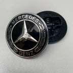 1PC 56mm Car Hood Emblem Badge Bonnet Emblem Cover For Mercedes Benz Brabus AMG W124 W163 W202 W203 W204 W210 W211 W205 Sticker