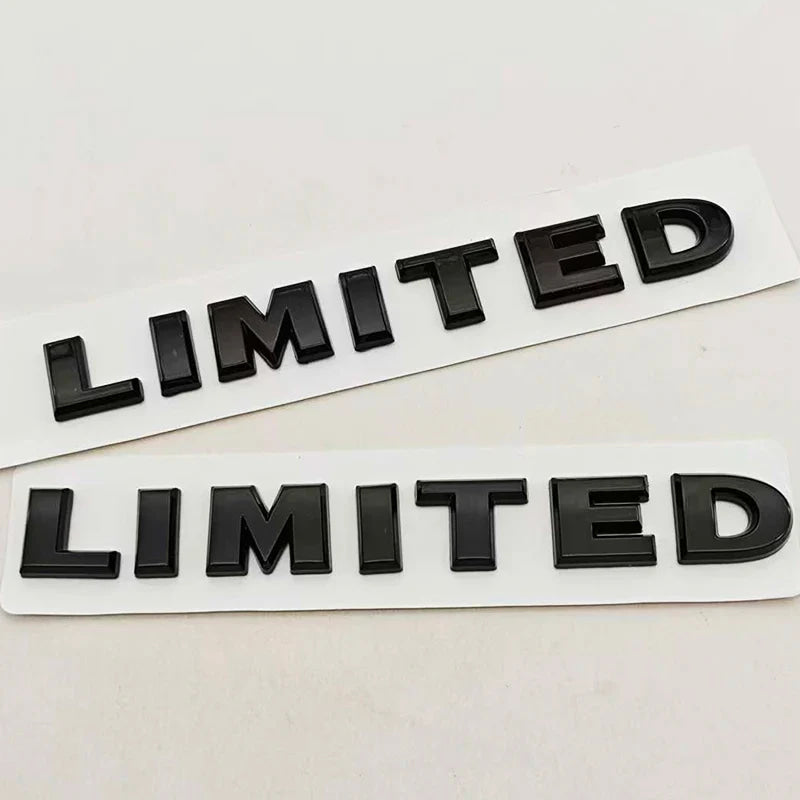 New 1Pcs 3D ABS Logo LIMITED Car Side Fender Rear Trunk Emblem Badge Sticker Decals For JEEP Wrangler Compass Commander Cherokee