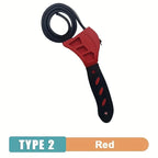 Llave de Correa Multifuncional Ajustable con Correa de Goma, Llave para Cartuchos, Llave para Tuberías, Filtro de Aceite, Desmontaje de 6 Pulgadas
