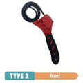 Llave de Correa Multifuncional Ajustable con Correa de Goma, Llave para Cartuchos, Llave para Tuberías, Filtro de Aceite, Desmontaje de 6 Pulgadas
