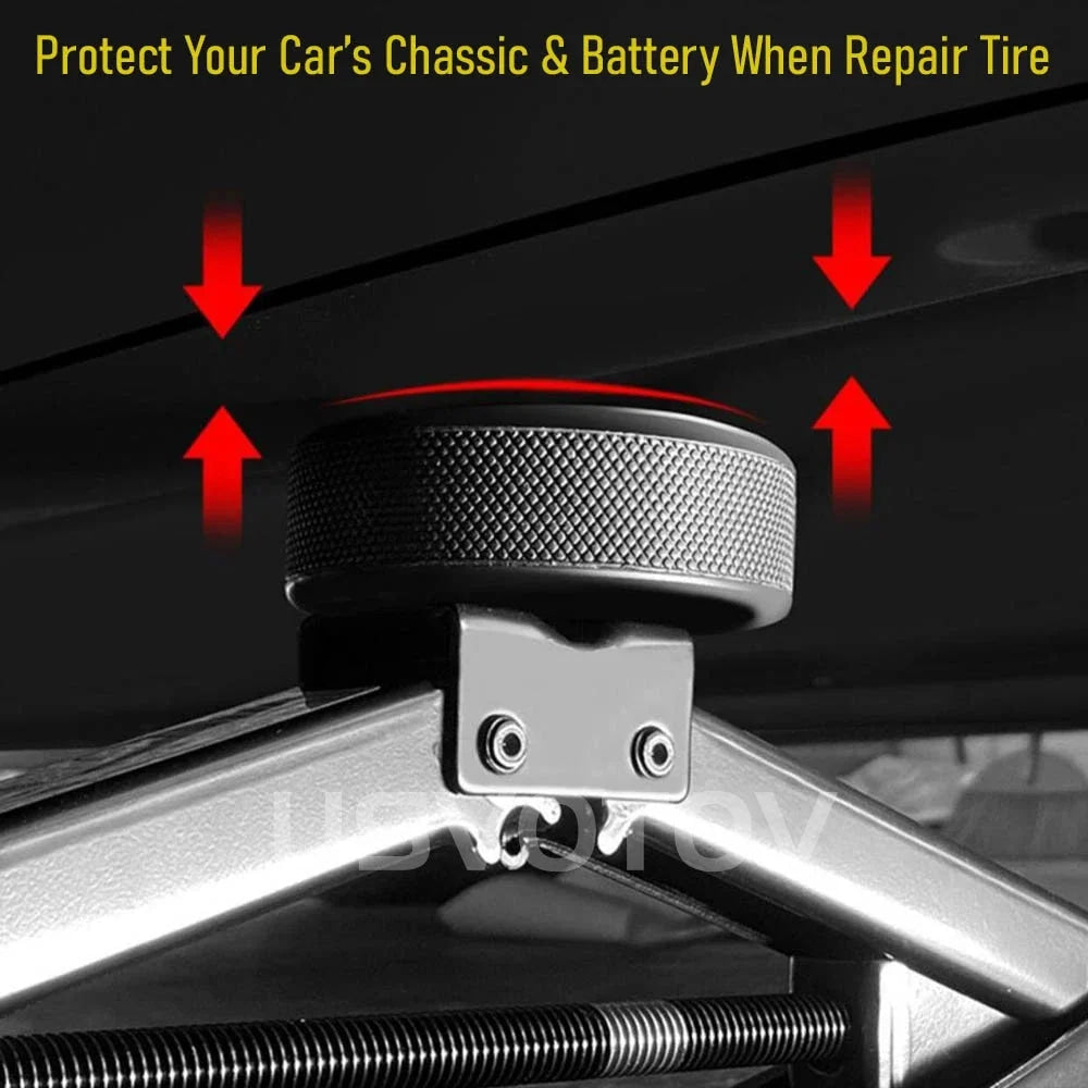 4pcs Lifting Jack Pads for Tesla Model 3 Y S X Juniper Accessories Rubber Puck Chassis Lift Stand Adapter Battery Protective Pad