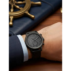 Fossil JR1354 Nate Chronograph Men Watch Black Leather 50mm Big Dial Military Sport Quartz Wristwatch Relogio Masculino