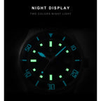 CADISEN Automatic Mechanical Watch Man Silver Business Casual Waterproof Watch Japan MIYOTA 8215 Movement Luminous Men's Watch