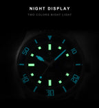 CADISEN Automatic Mechanical Watch Man Silver Business Casual Waterproof Watch Japan MIYOTA 8215 Movement Domed Glass Mens Watch