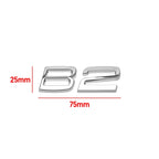 3D ABS Letters Car Rear Trunk Tailgate Side Fender Badge Emblem Sticker for Volvo B2 B3 B4 B5 B6 B7 B8 Auto Accessories