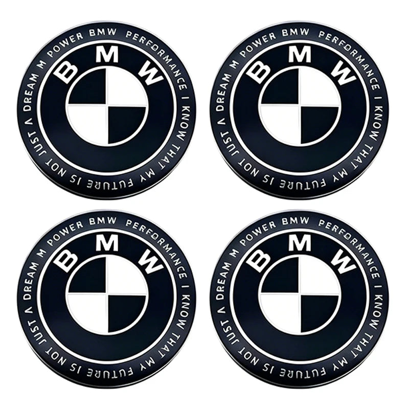 4Pcs 56mm Wheel Center Caps Emblem Badge Sticker Accessories For BMW G80 G06 G07 G42 G14 G15 G16 F82 F20 F21 F83 M2 M3 M4 M5 M8