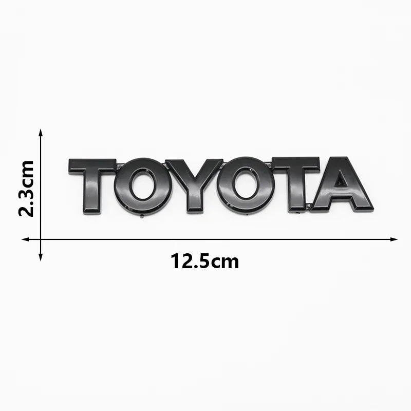 3D ABS TOYOTA Emblem Badge Car Sticker Car Trunk Sticker For Toyota Chr Corolla Camry Yaris Hilux Prius Avensis Auris Prado TRD