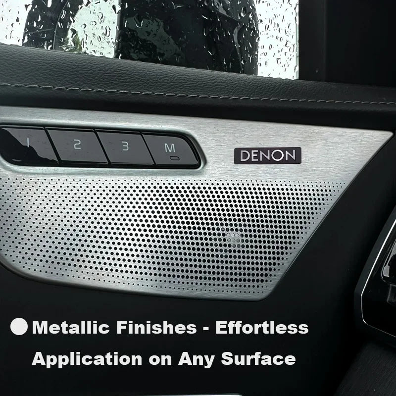 Chevrolet 3D Aluminum Car Audio Stickers Fit For Silverado Impala Malibu Equinox Cruze Camaro Tahoe/Suburban Blazer Spark Aveo