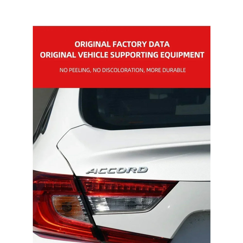 3D ABS Logo Badge Sticker Trunk Side Wing Emblem Fender Decal For Honda S Power Accord Civic Grand Vitara Swift Car Styling