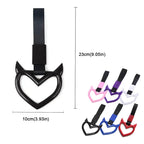 JDM Train Bus Handle Hand Strap Ring Heart Styling Drift Charm Strap Drift Auto Warning Ring Car Strap Car Rear Bumper Supplies