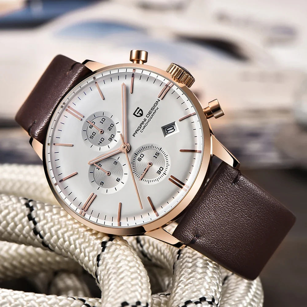 2026 new Pagani design watch VK67 men's quartz watch top leisure sports chronograph stainless steel waterproof men's watch reloj