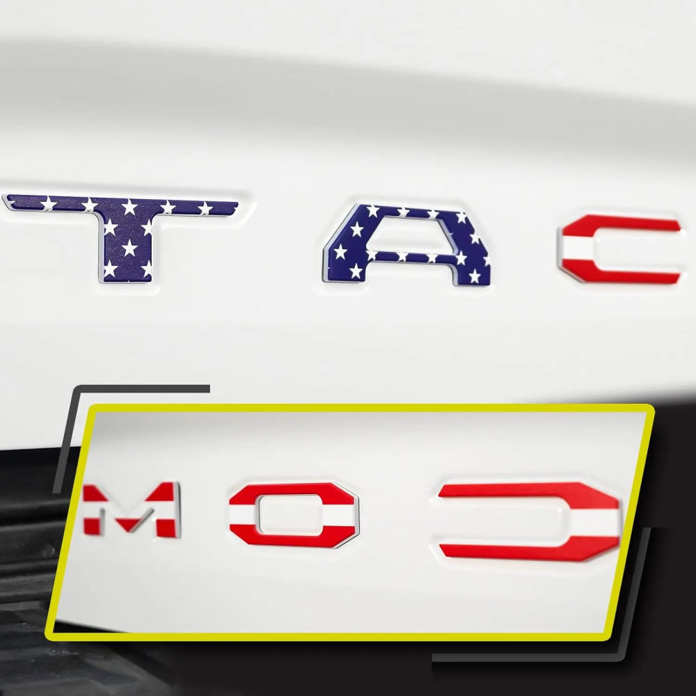 Dedicated  Tacoma 2016, 2017, 2018, 2019, 2020 Tailgate 3D Letter Cover Emblem Car Sticker Design Car Accessories Sticker