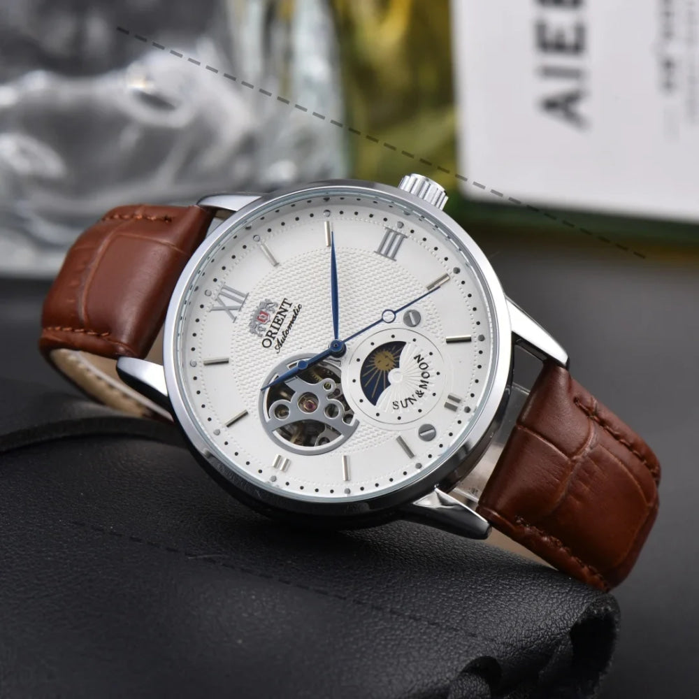 Mechanical Movement Unisex Watch Full Functionality World Time Ultra-Thin Orient Series