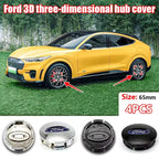 4Pcs 65mm Car Wheel Center Hub Cap Emblem Logo Hub Cap For Ford Fiesta Explorer Escape Shelby Mondeo Fusion Mk2 Mk3 Mk4 Ranger