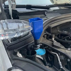 Embudo de aceite de motor de gasolina para repostaje de motocicleta y coche de plástico, herramienta de transporte de filtro, accesorios de embudo de cambio de aceite