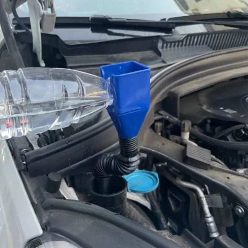 Embudo de aceite de motor de gasolina para repostaje de motocicleta y coche de plástico, herramienta de transporte de filtro, accesorios de embudo de cambio de aceite