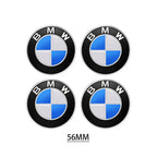4Pc 65mm 56mm Wheel Center Caps Emblem Badge 50th Anniversary For BMW E39 E46 E90 E60 E87 E53 F10 F20 F30 M X3 X5 X6 Accessories