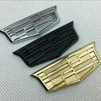6.3cm/9.2cm Alloy Car Window C-Pillar Badge Sticker Rear Trunk Emblem for Cadillac XT5 ATSL XTS SRX BLS CT4 Escalade Deville DTS