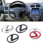 3D Steering wheel logo 65 mm replacement paste for Lexus ES240 ES250 ES350 IS250 IS300 RX270 GS NX300 RX300 RX350 RX400H SL430 CT200