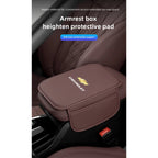 Leather Car Armrest Box Pad Auto Armrest Mat High Quality Accessorie For Chevrolet Camaro Colorado Cobalt Beat Groove Volt Trax