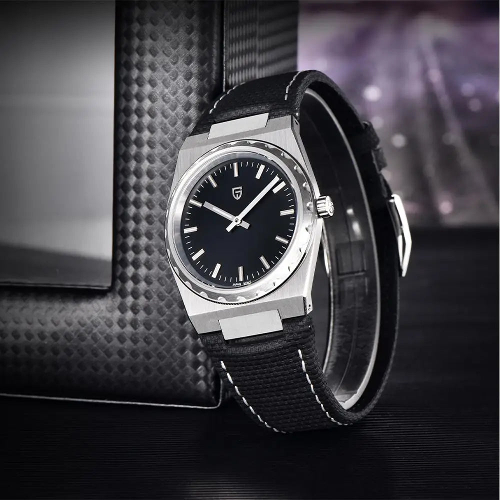 PAGANI DESIGN Men's Sport Quartz Watches Ultra-Thin 7mm Series 222 Sapphire Stainless Steel Waterproof Watches for Man