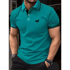 Nueva camiseta para hombre, Polo clásico de manga corta, camiseta informal de verano con solapa de botón, Polo informal de S-3XL súper grande