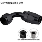 AN4/AN6/AN12 Swivel Hose End Fitting Adapter For Oil/Fuel/Gas Hose Line Oil Cool