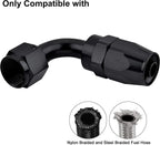 AN4/AN6/AN12 Swivel Hose End Fitting Adapter For Oil/Fuel/Gas Hose Line Oil Cool