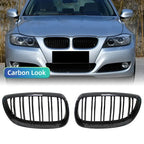 Pair Gloss Matt Carbon Black 3 Color Front Kidney Grille For BMW E92 E93 M3 2006-2009 Racing Grills