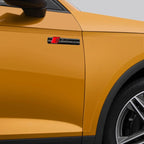NEW Audi Sline Metal Logo Car Sticker Aluminum Emblem For Audi S Line Quattro A1 A3 A4 A5 A6 A7 A8 Q2 Q3 Q5 Q6 Q7 Q8 Accessories
