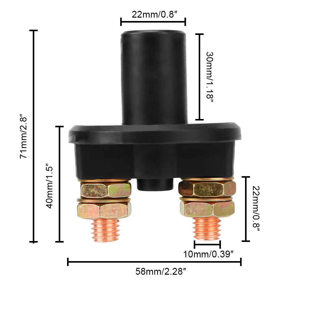 24V 12V Battery Switch Car Toggle Main Master Circuit Breaker Isolator Cut Off Tools Truck 4x4 Automotive Accessories Universal