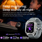 2026 TANK New 1400mAh Military GPS Smart Watch Men 2.01" AMOLED Screen 10ATM Waterproof Clock SOS Call Flashlight Smartwatch iOS