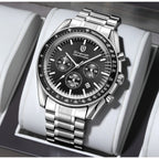 New Men Watch Calendar Business Quartz Watches Mens Top Brand Luxury Sport Waterproof Luminous Stainless Steel Man Wristwatches