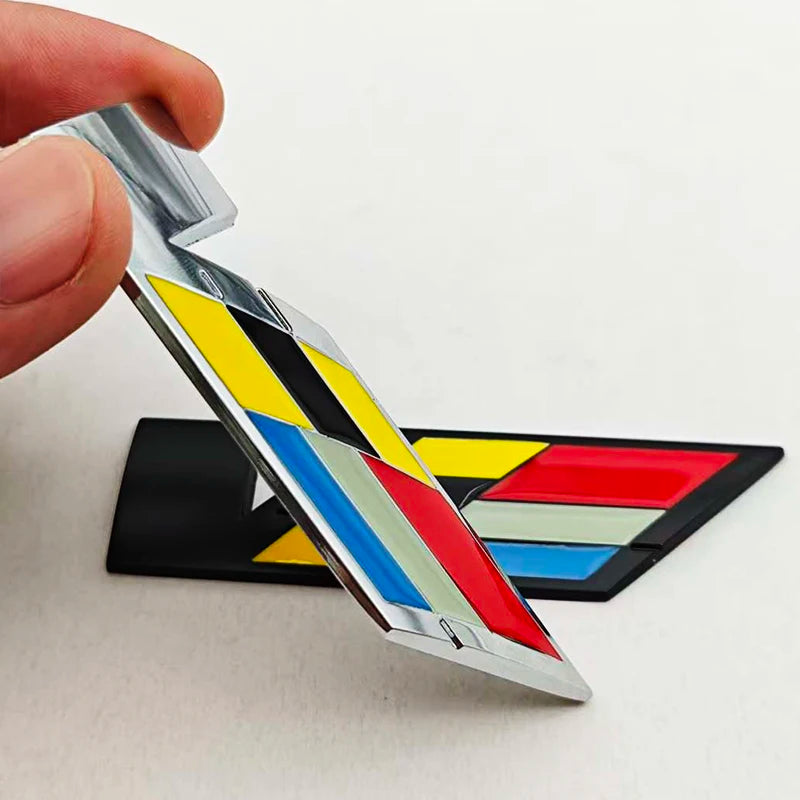 3D Metal Car Sticker Logo V Rear Trunk Badge Fender Side Emblem Decals For Cadillac ATS CTS CT4 CT5 XT6 Auto Accessories