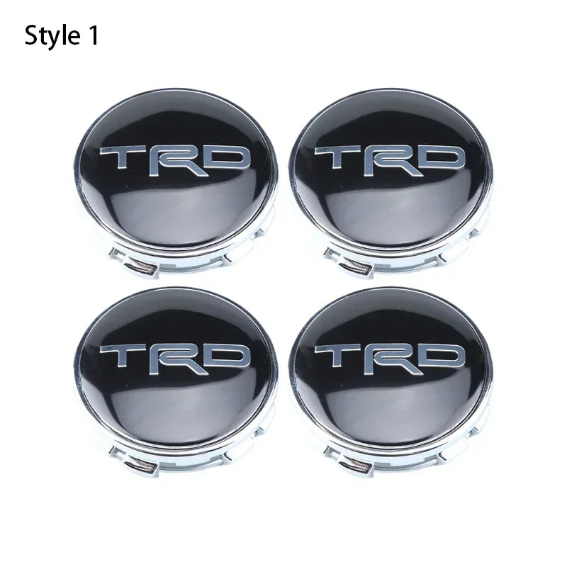 4pcs 60mm Car Tyre Wheel Center Hub Cap Badge For Toyota C-hr Prado Rav4 Yaris Hilux Prius Avensis Corolla Camry Accessories