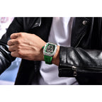 PAGANI DESIGN skeleton Watch Sapphire YS012 Automatic Men’s Quartz Watch Silicone Square Clock Waterproof Relogio Masculino